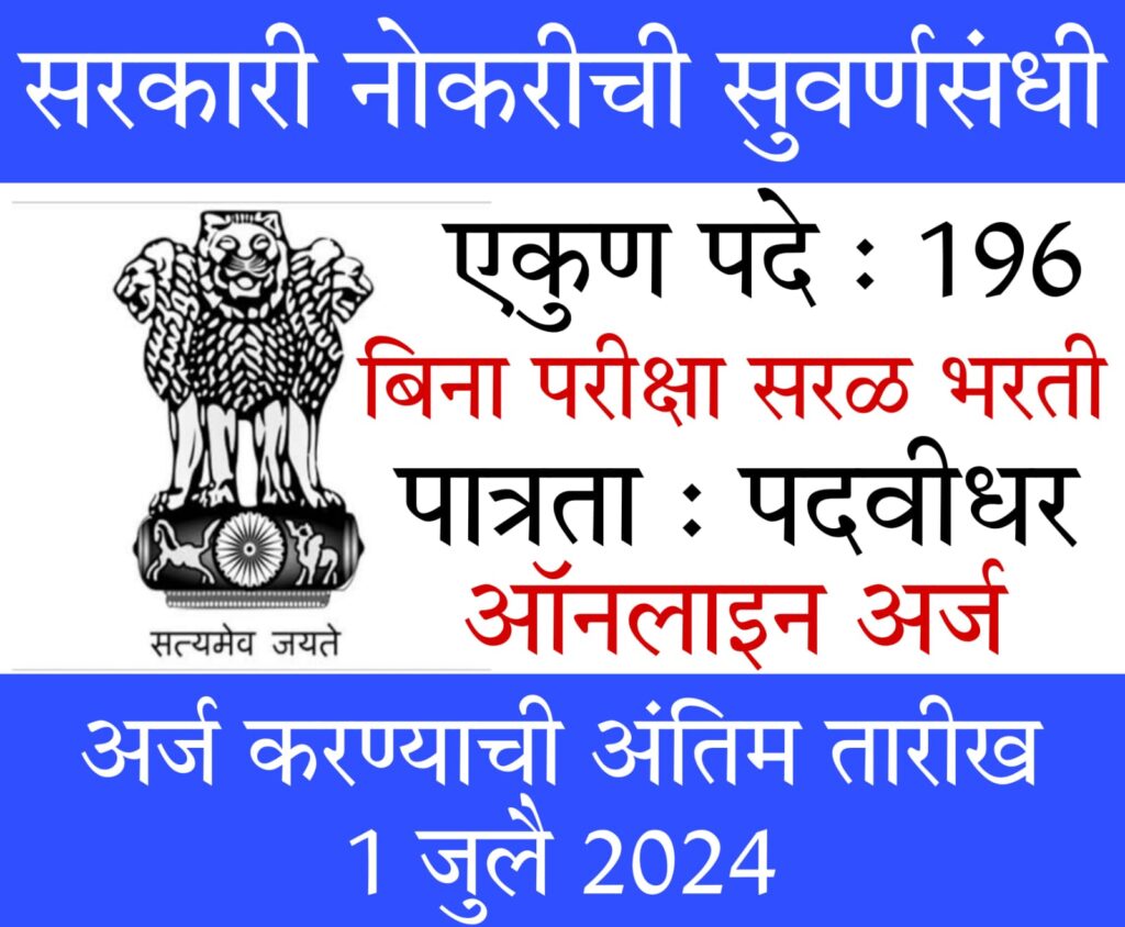 fast job iti 2024 परीक्षा न देताच मिळवा सरकारी नोकरी! ‘या’ विभागात मेगाभरती