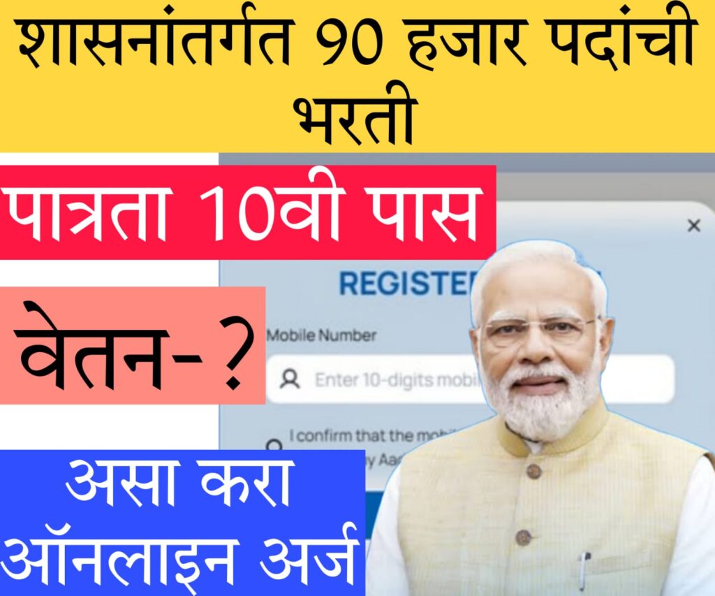 job for 10th pass student युवकांसाठी मोठी बातमी! 'या' योजनेअंतर्गत देशात 90000 रोजगाराच्या संधी, काय आहे पात्रता?